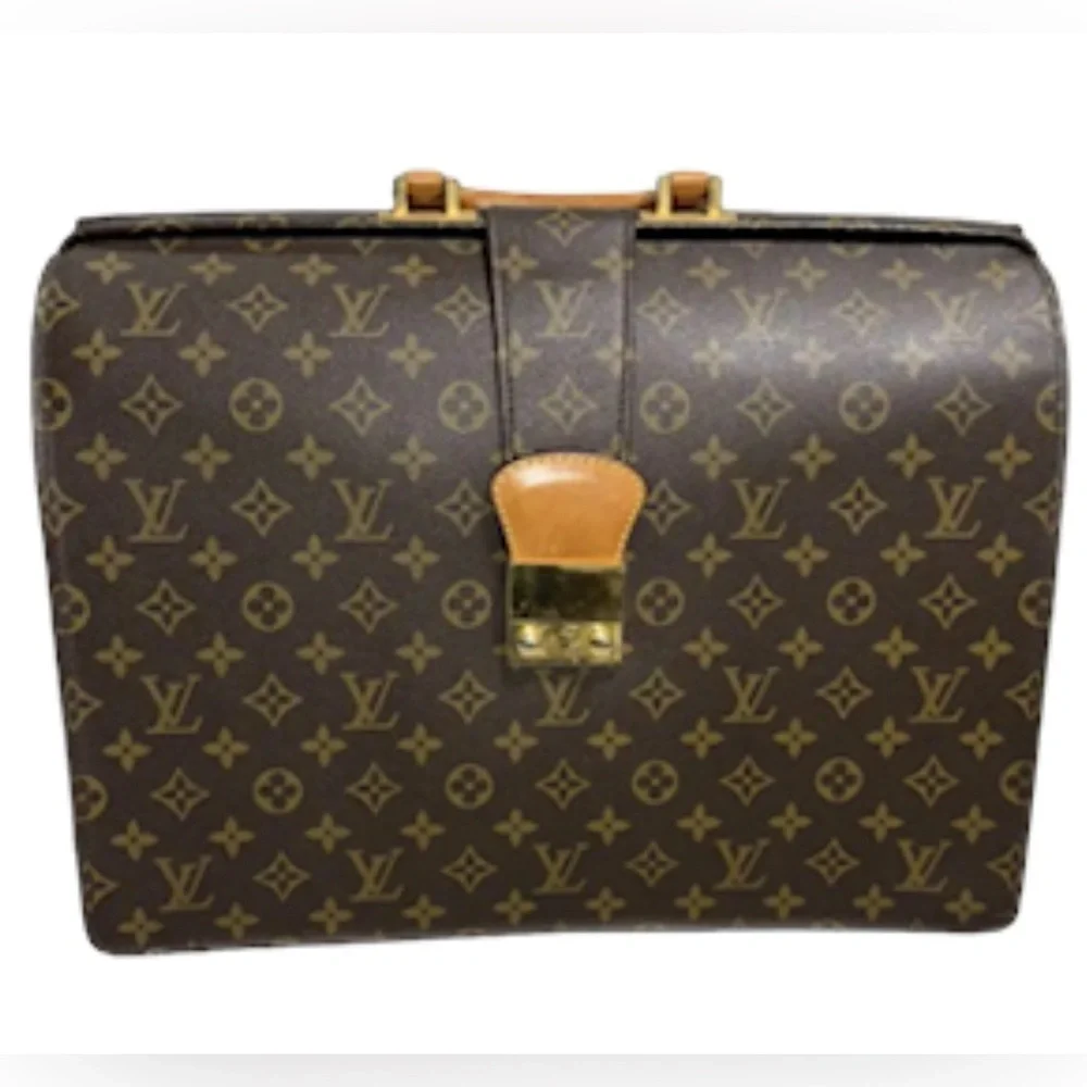 Louis Vuitton Fermoir Serviette Business Briefcase With Key & Box in EUC 💼